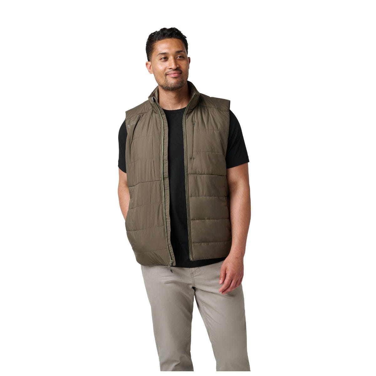 5.11 Explore Primaloft Vest i Ranger Green, väst för herr.