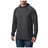 5.11 Stratos Long Sleeve Hoodie i Volcanic, långärmad huvtröja med formad huva