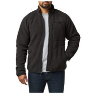 5.11 HQ Tech Fleece Jacket i Black med handfickor och bröstficka