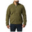 5.11 HQ Tech Fleece Jacket i Field Green med handfickor och bröstficka