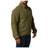 5.11 HQ Tech Fleece Jacket i Field Green med handfickor och bröstficka