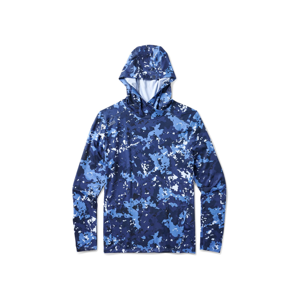 5.11 PT-R Forged Hoodie i Pacific Navy Canopy Camo med huva och praktiska fickor