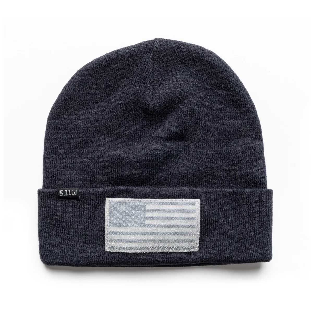 5.11 Cuffed Flag Bearer Beanie mössa i Dark Navy med uppvikt kant.