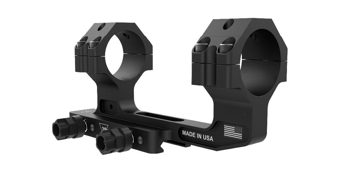Trijicon Cantilever Mount Q-LOC i matt svart, montage för 34 mm kikarsiktstub med 49,02 mm höjd över skena