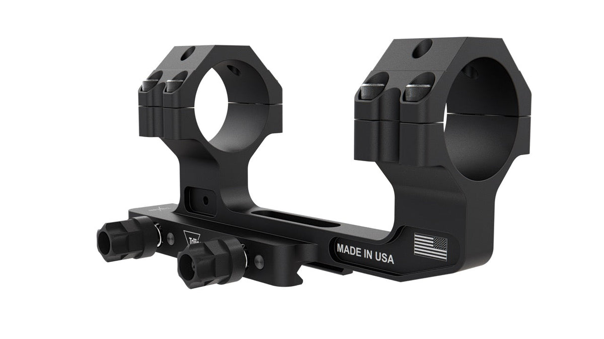 Trijicon Cantilever Mount Q-LOC i matt svart för 30 mm tub, med 49 mm höjd över Picatinny-skena