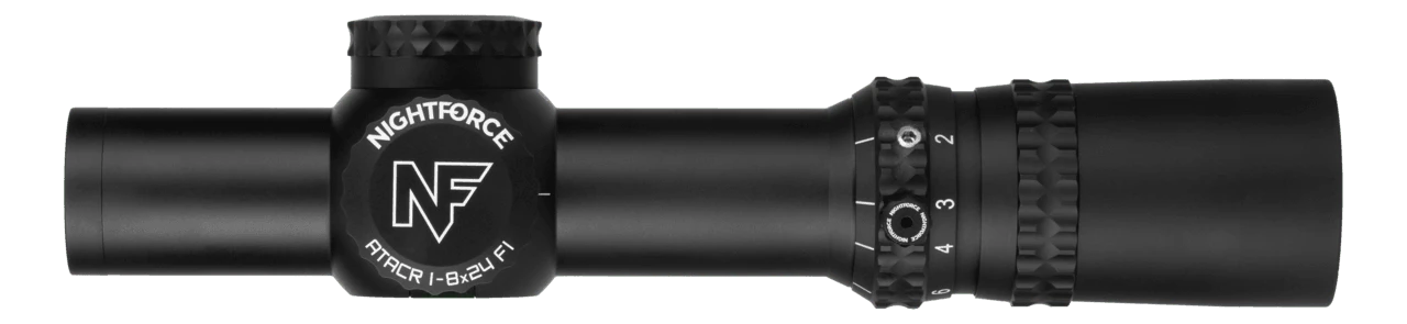 Nightforce Kikarsikte ATACR 1-8x24 F1 1/4 MOA FC-DMx belyst, täckta torn – bild 4