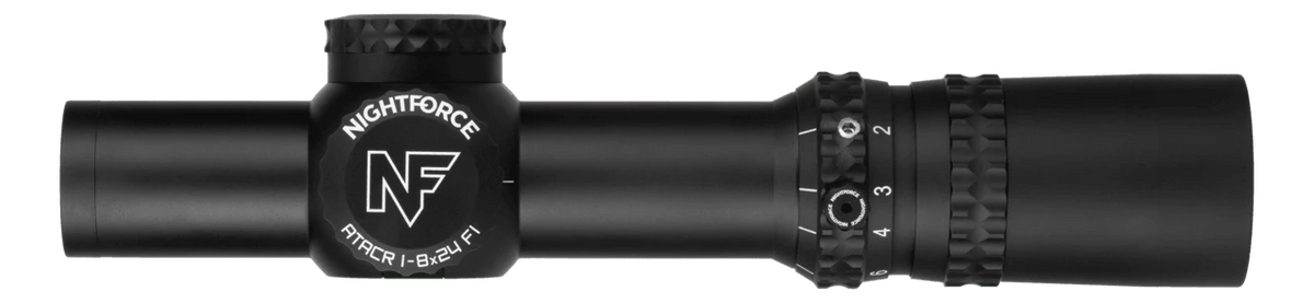 Nightforce Kikarsikte ATACR 1-8x24 F1 1/4 MOA FC-DMx belyst, täckta torn – bild 4