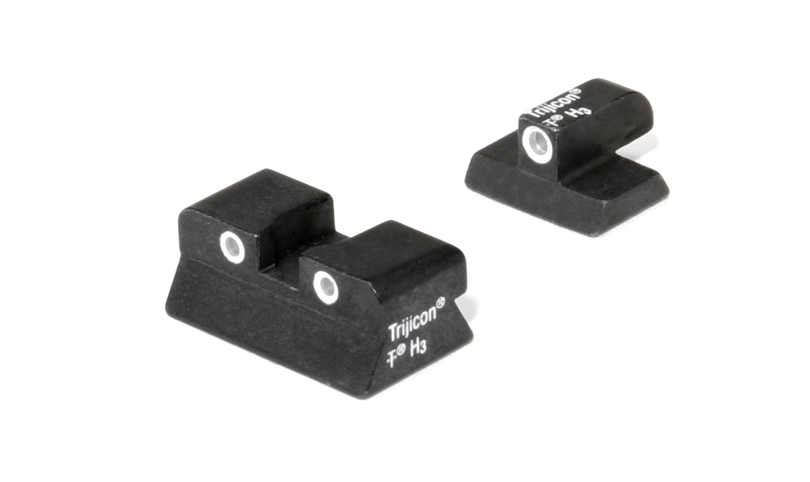 Trijicon Bright & Tough nattsikten med gröna tritiumlampor och vita markeringar för Browning Hi-Power