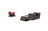 Trijicon Fiber Sights med röd fiberoptisk front och svart baksikte för 1911 Novak Low Cut