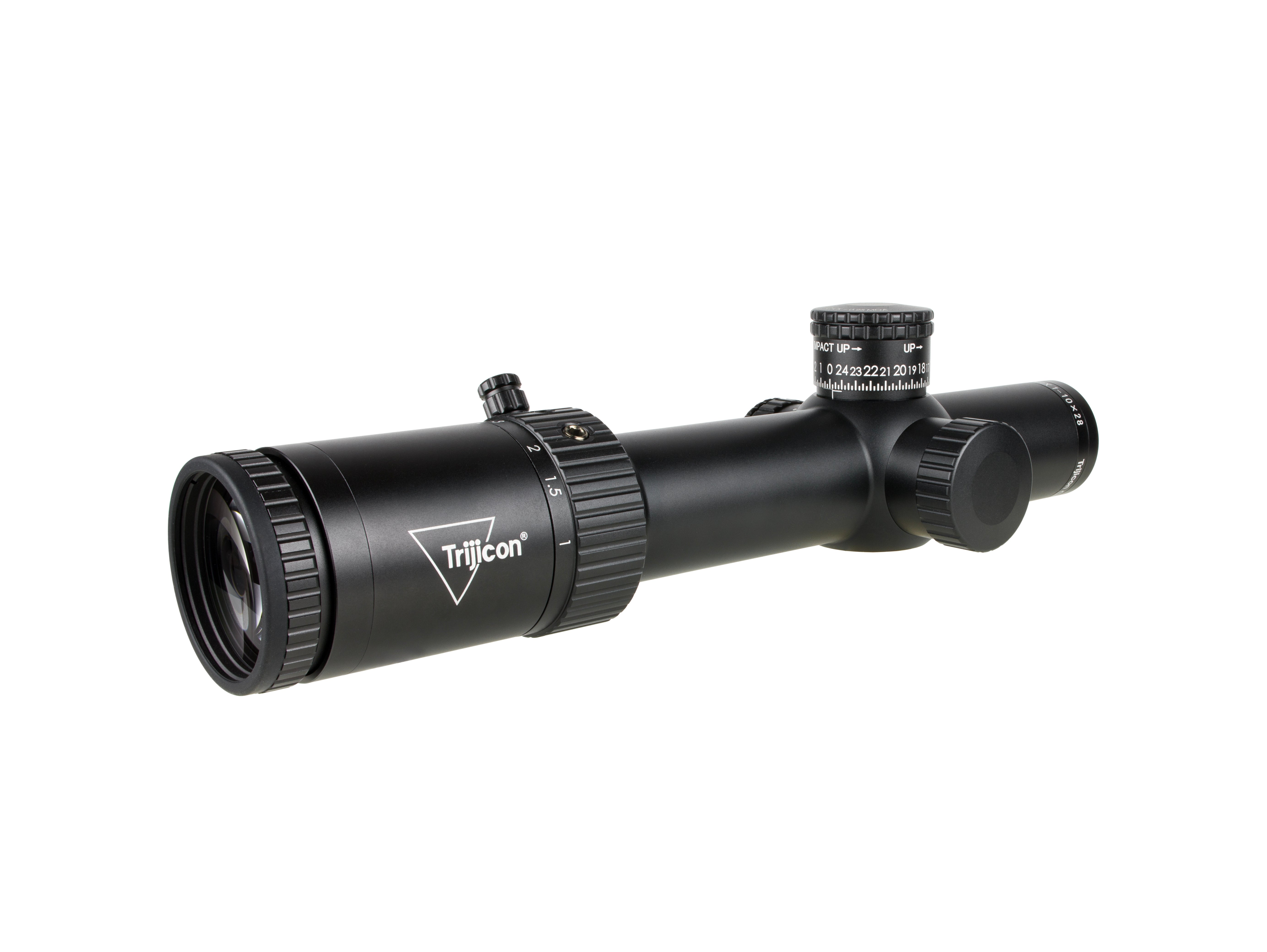Trijicon Credo HX 1-10x28 kikarsikte med FFP, röd- och grönbelyst riktmedel och satin svart finish – bild 5