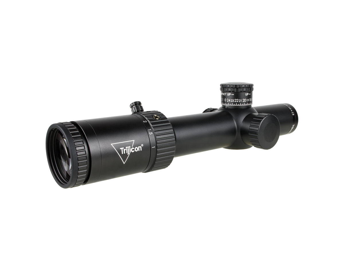 Trijicon Credo HX 1-10x28 kikarsikte med FFP, röd- och grönbelyst riktmedel och satin svart finish – bild 5