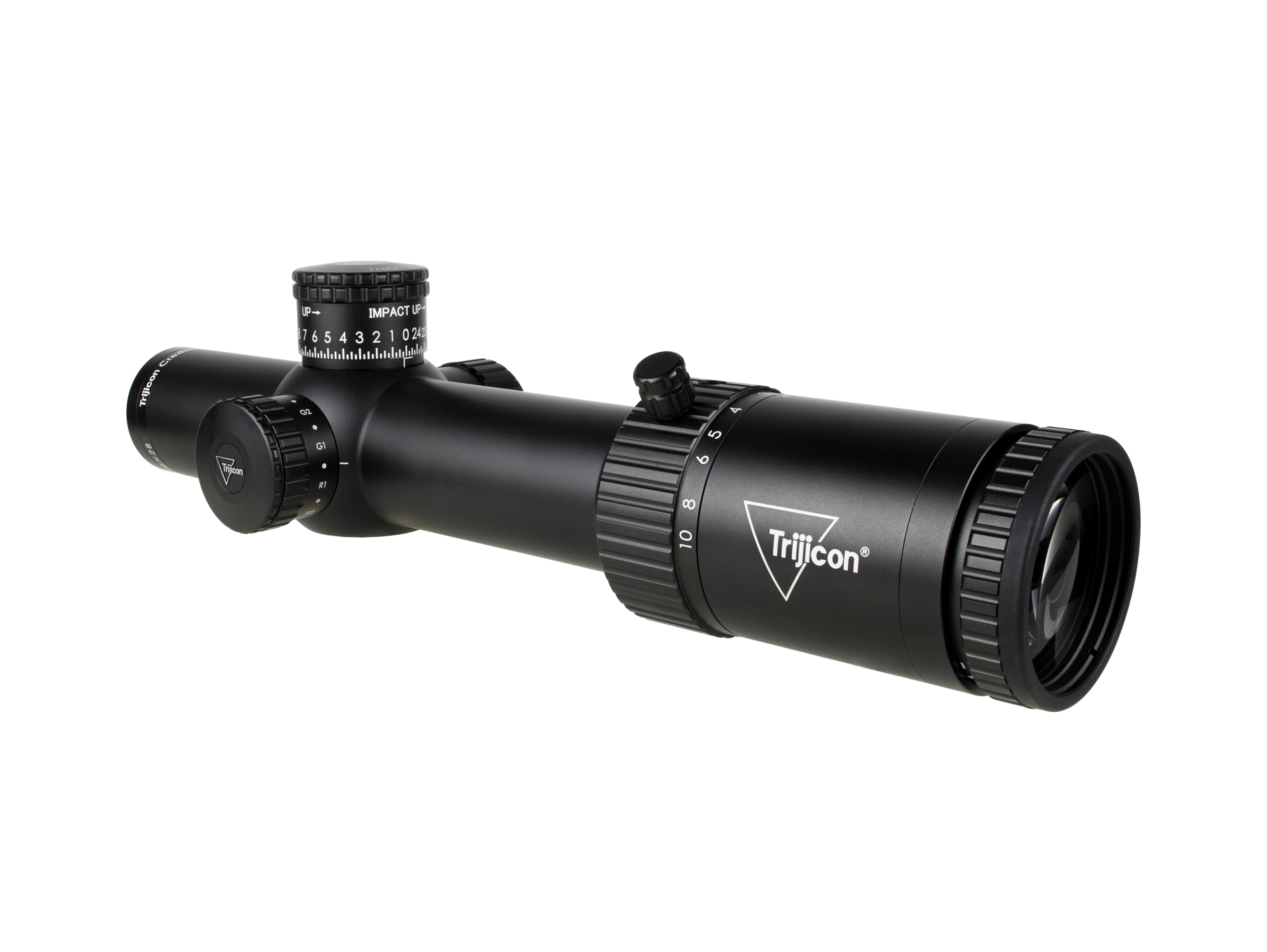 Trijicon Credo HX 1-10x28 kikarsikte med FFP, röd- och grönbelyst riktmedel och satin svart finish – bild 3