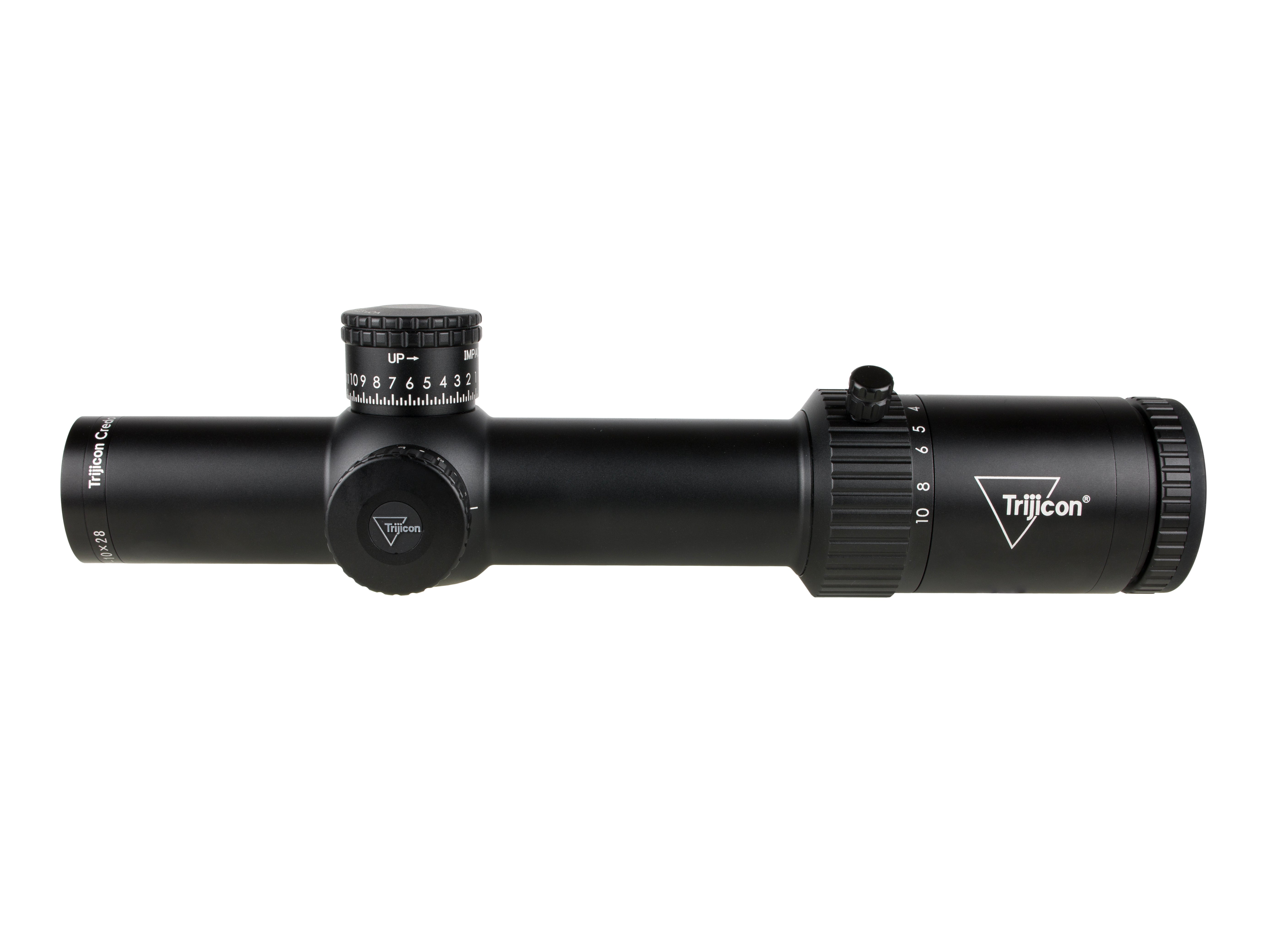 Trijicon Credo HX 1-10x28 kikarsikte med FFP, röd- och grönbelyst riktmedel och satin svart finish – bild 2
