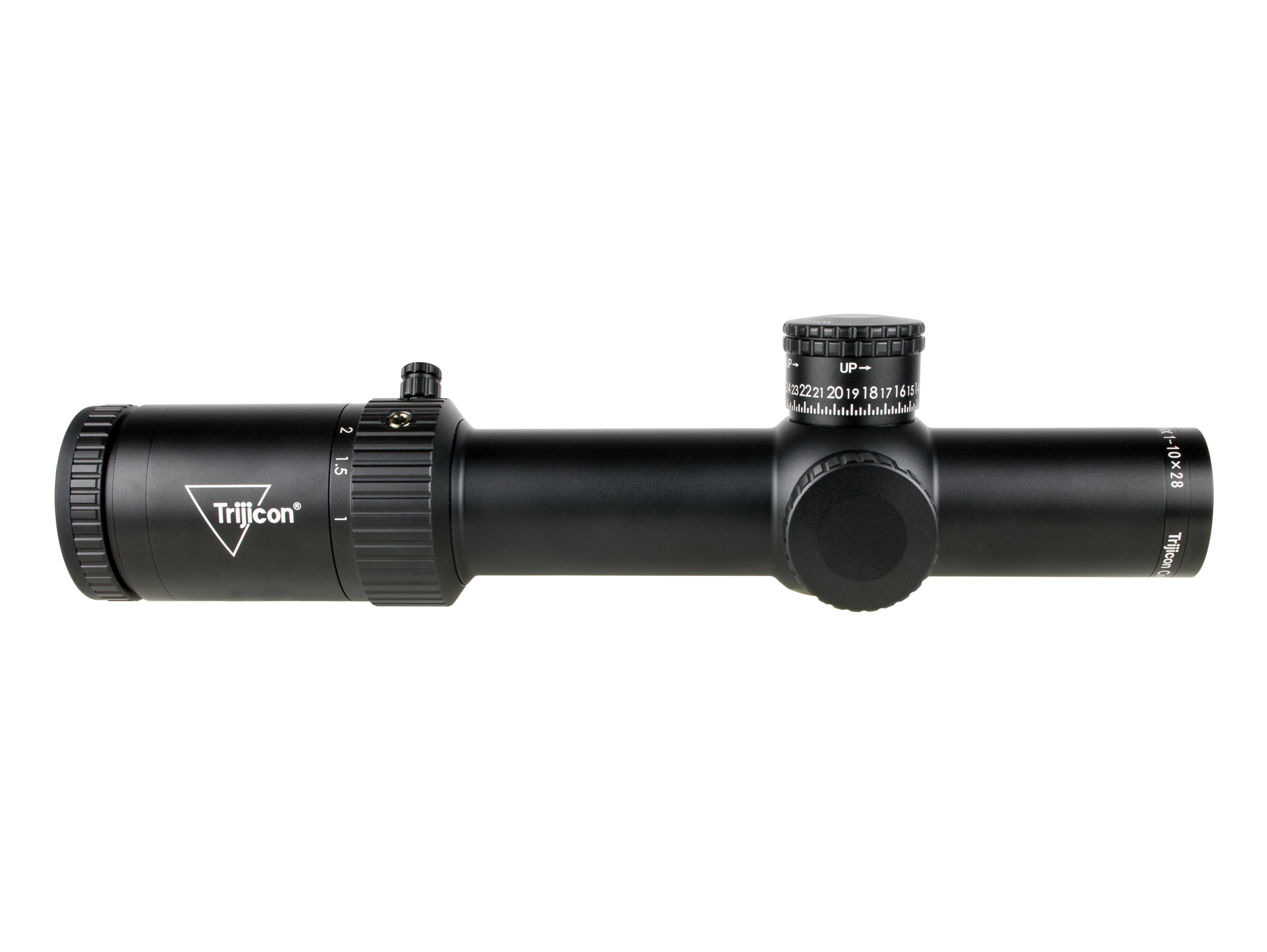 Trijicon Credo HX 1-10x28 kikarsikte med FFP, röd- och grönbelyst riktmedel och satin svart finish – bild 6