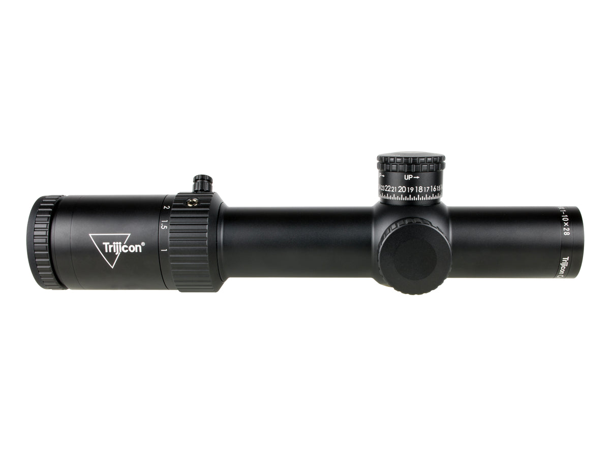 Trijicon Credo HX 1-10x28 kikarsikte med FFP, röd- och grönbelyst riktmedel och satin svart finish – bild 6