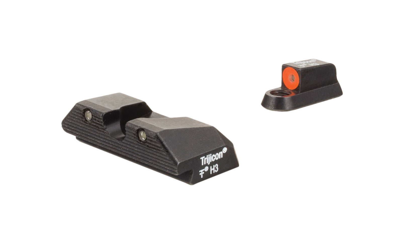 Trijicon HD nattsikteset med orange frontkontur och grönt tritium för CZ P-10 Optics Cut