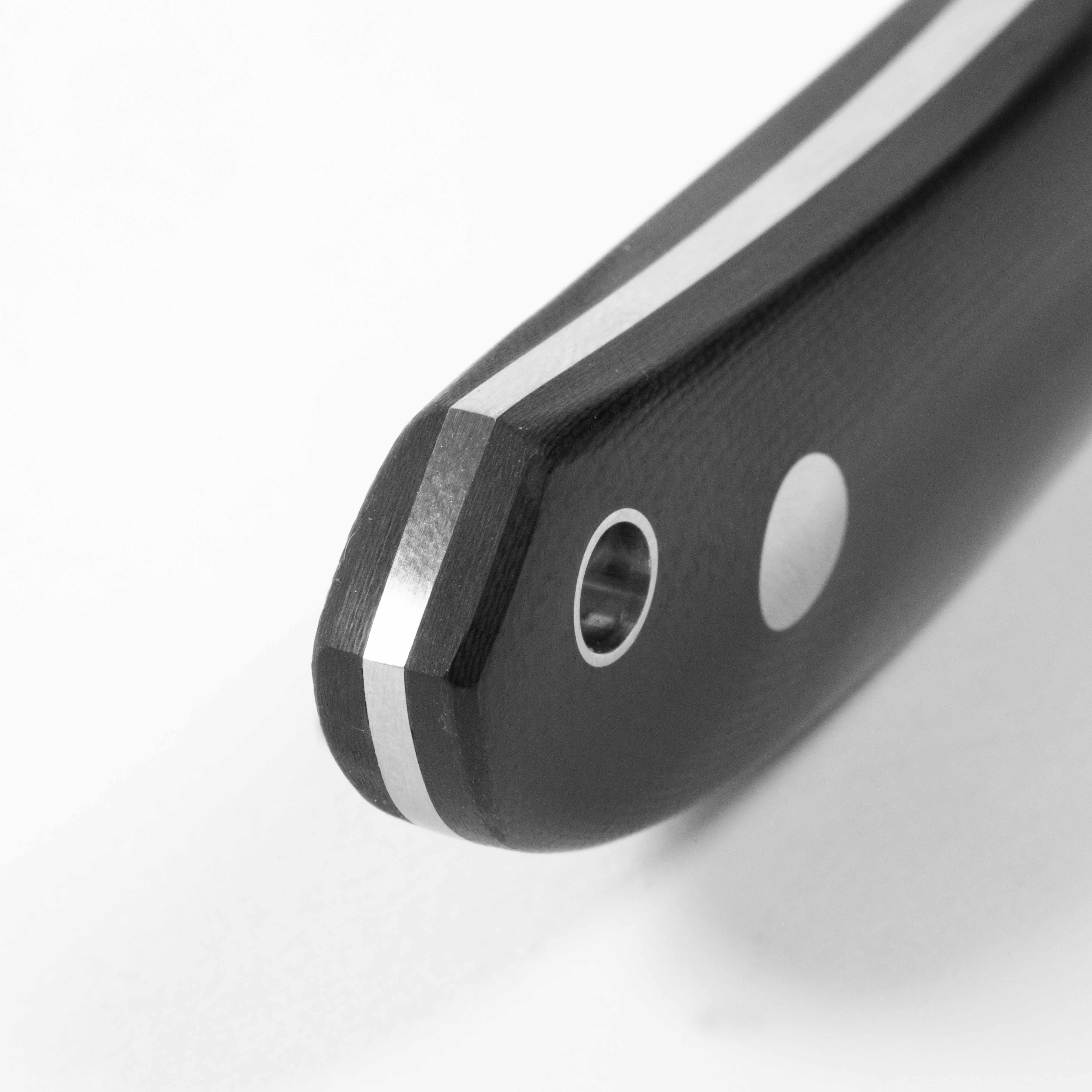 Casström Safari Mini Hunter kniv Svart G10, slida i läder – bild 5