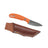 Casström Safari Mini Hunter kniv Orange G10, slida i läder