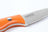 Casström Safari Mini Hunter kniv Orange G10, slida i läder – bild 6