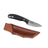 Casström Safari Mini Hunter kniv Svart G10, slida i läder