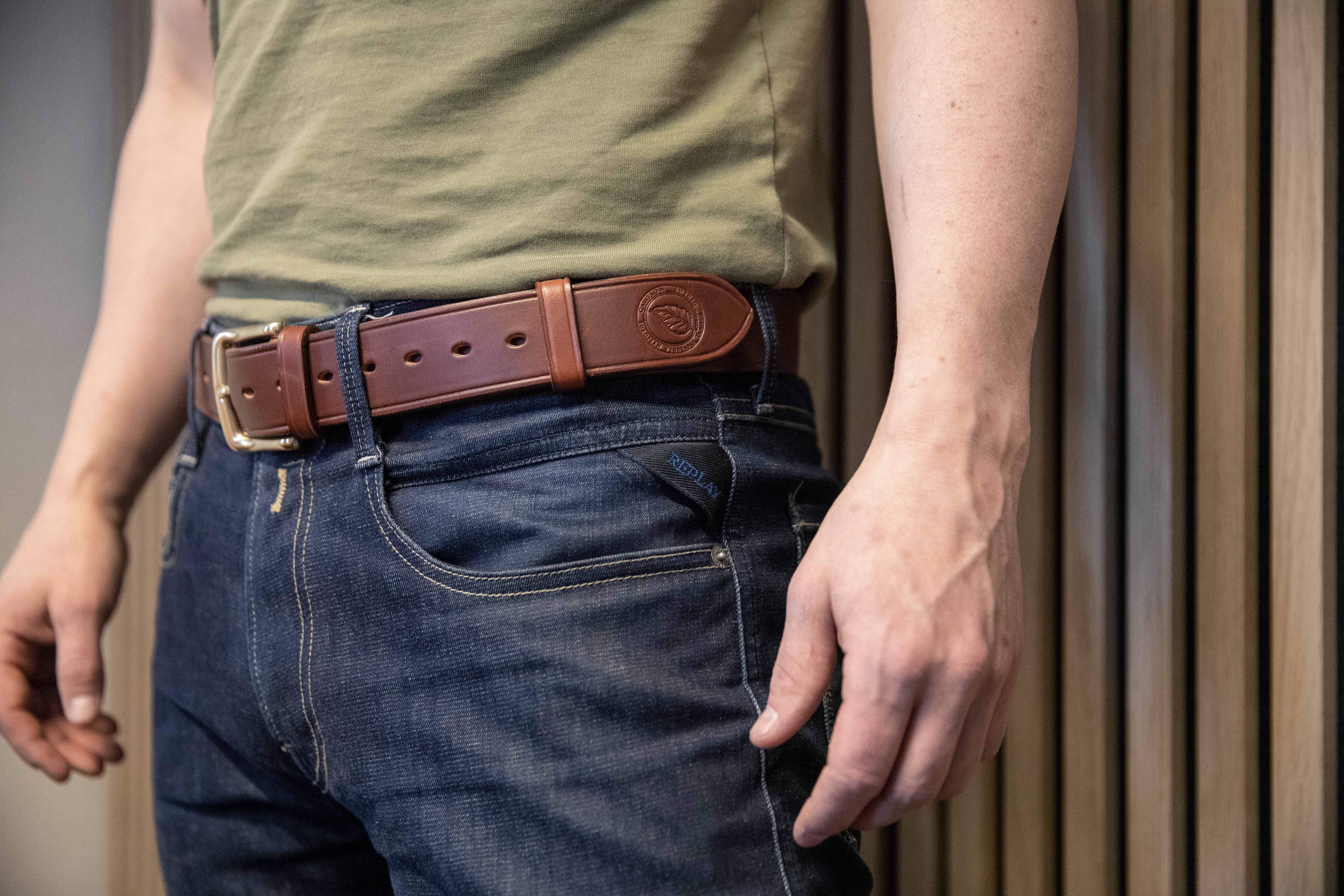 Casström Swedish Forest Belt läderbälte – bild 5
