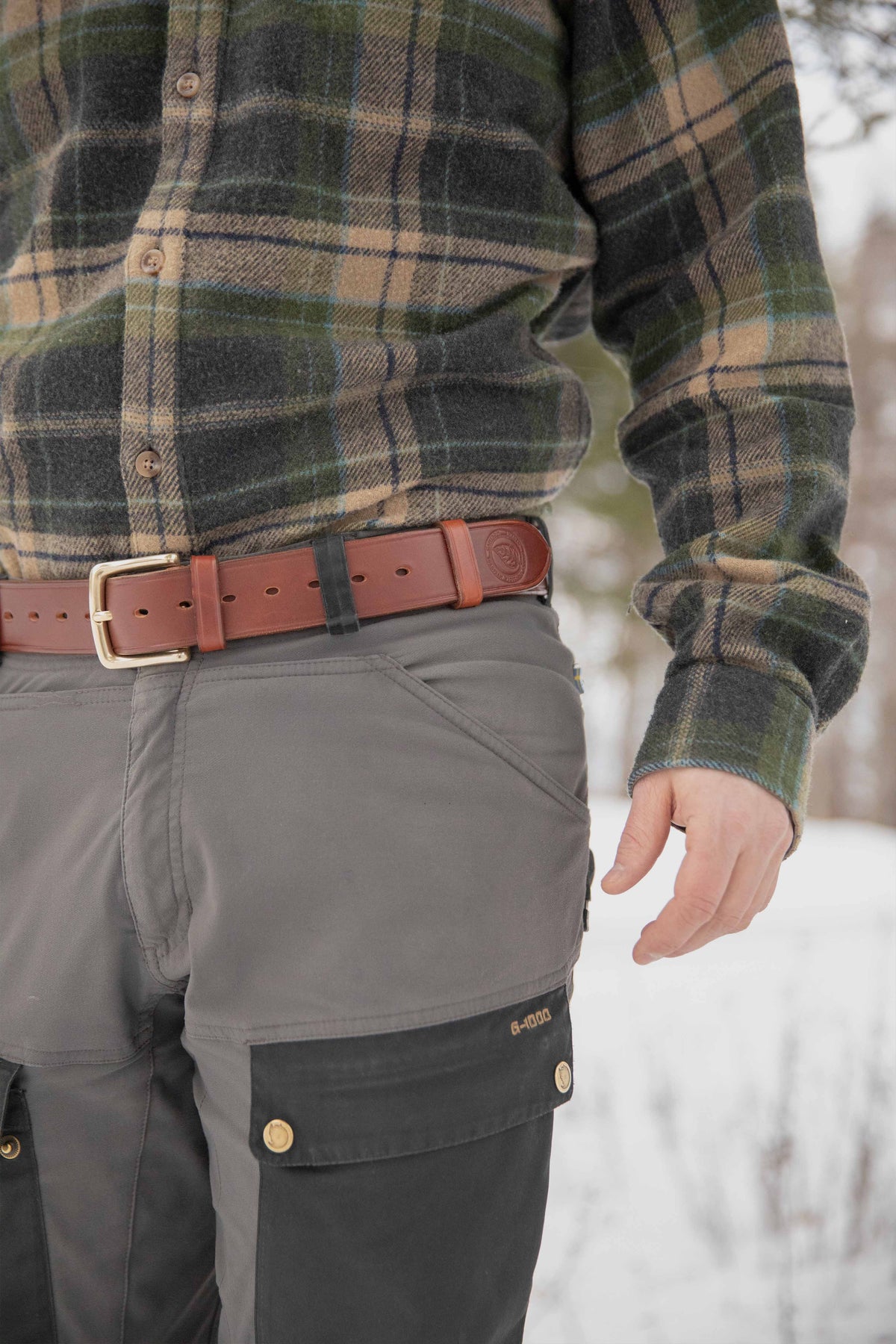 Casström Swedish Forest Belt läderbälte – bild 6