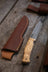 Casström No.14 SFK kniv Masurbjörk, slida i läder inkl. tändstål – bild 5