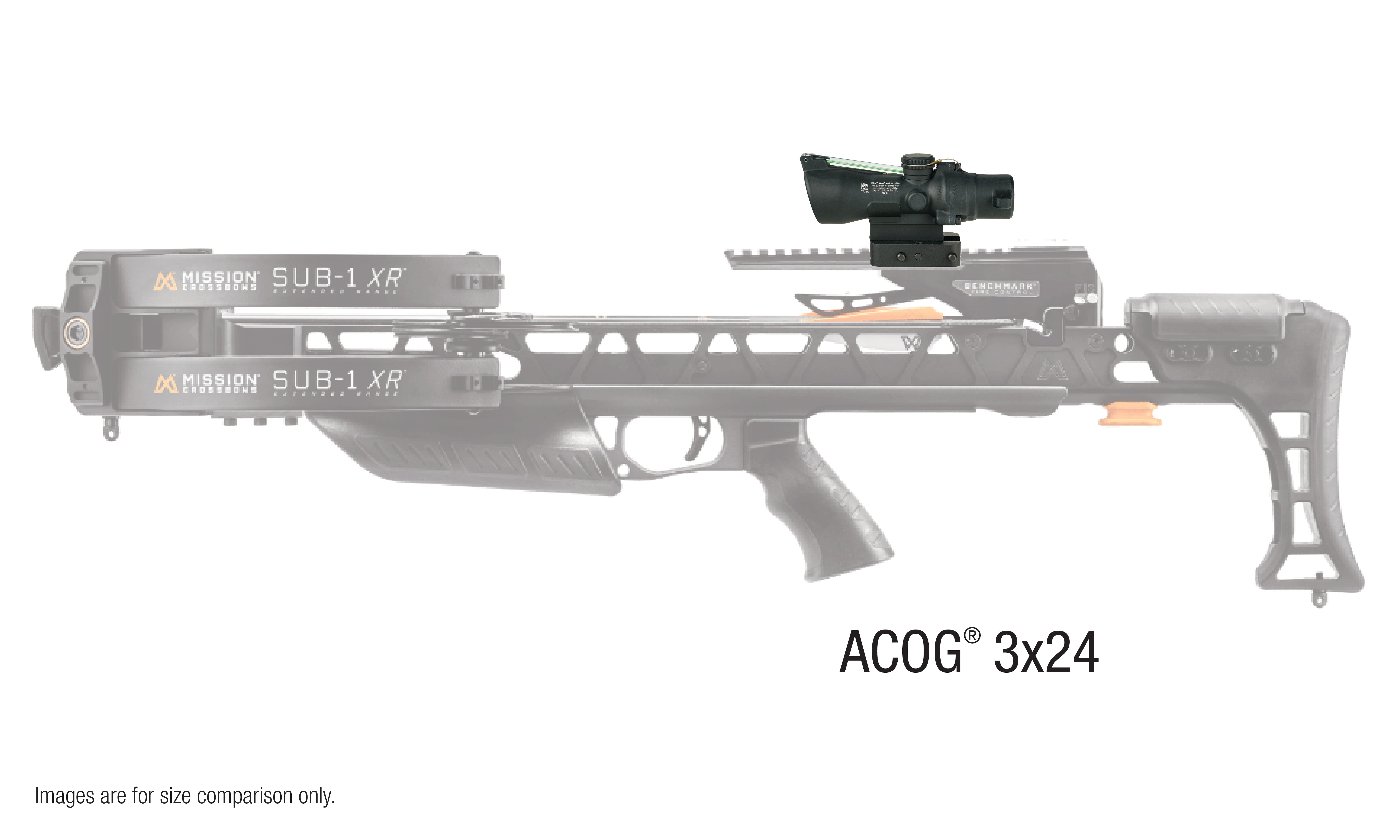 Trijicon ACOG TA50 XB 3x24 prismasikte med grön chevron och Q-LOC-montage – bild 8