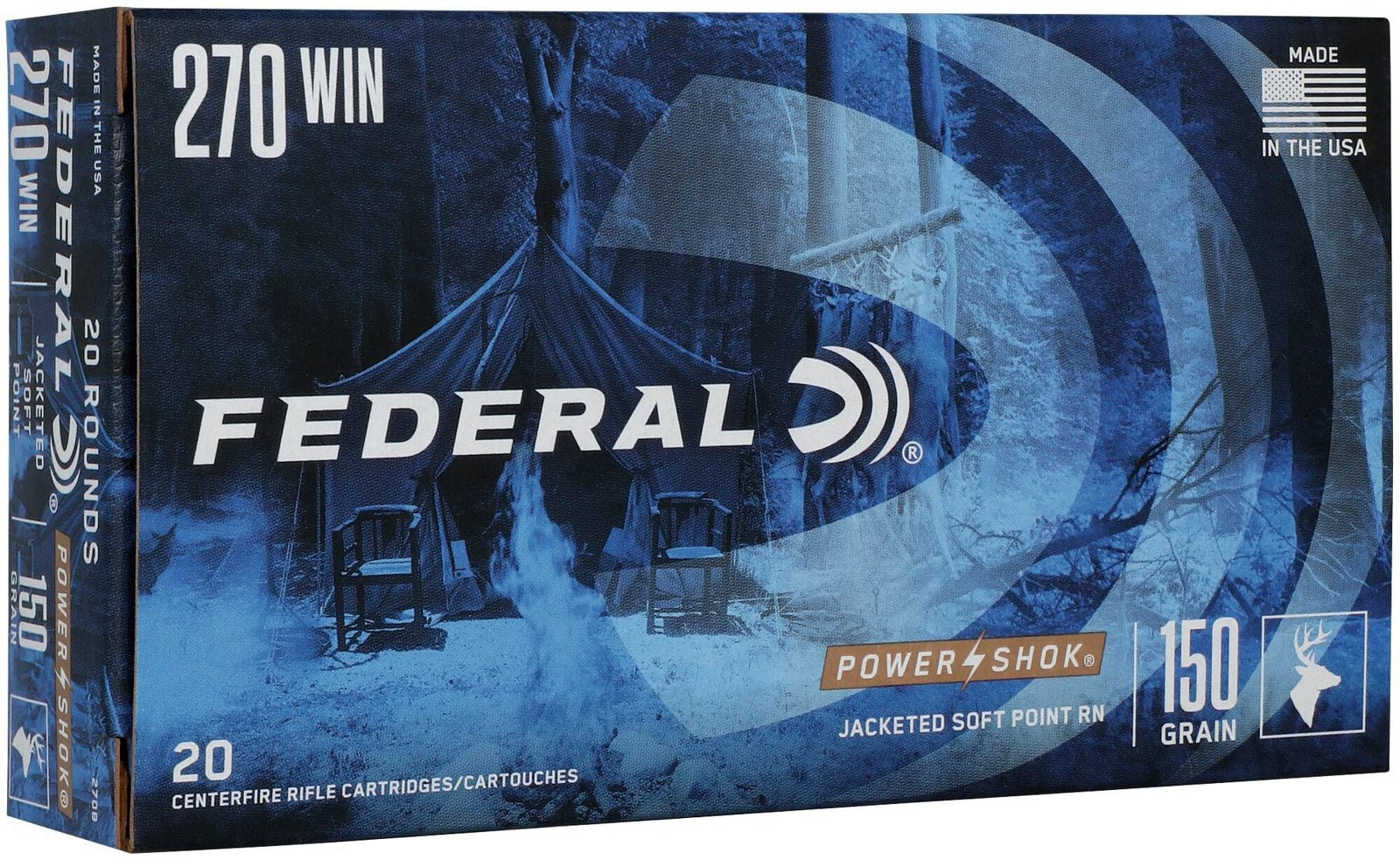 Federal - 270 Win - Power-Shok - 150 gr - Jacketed SP - 20/Box