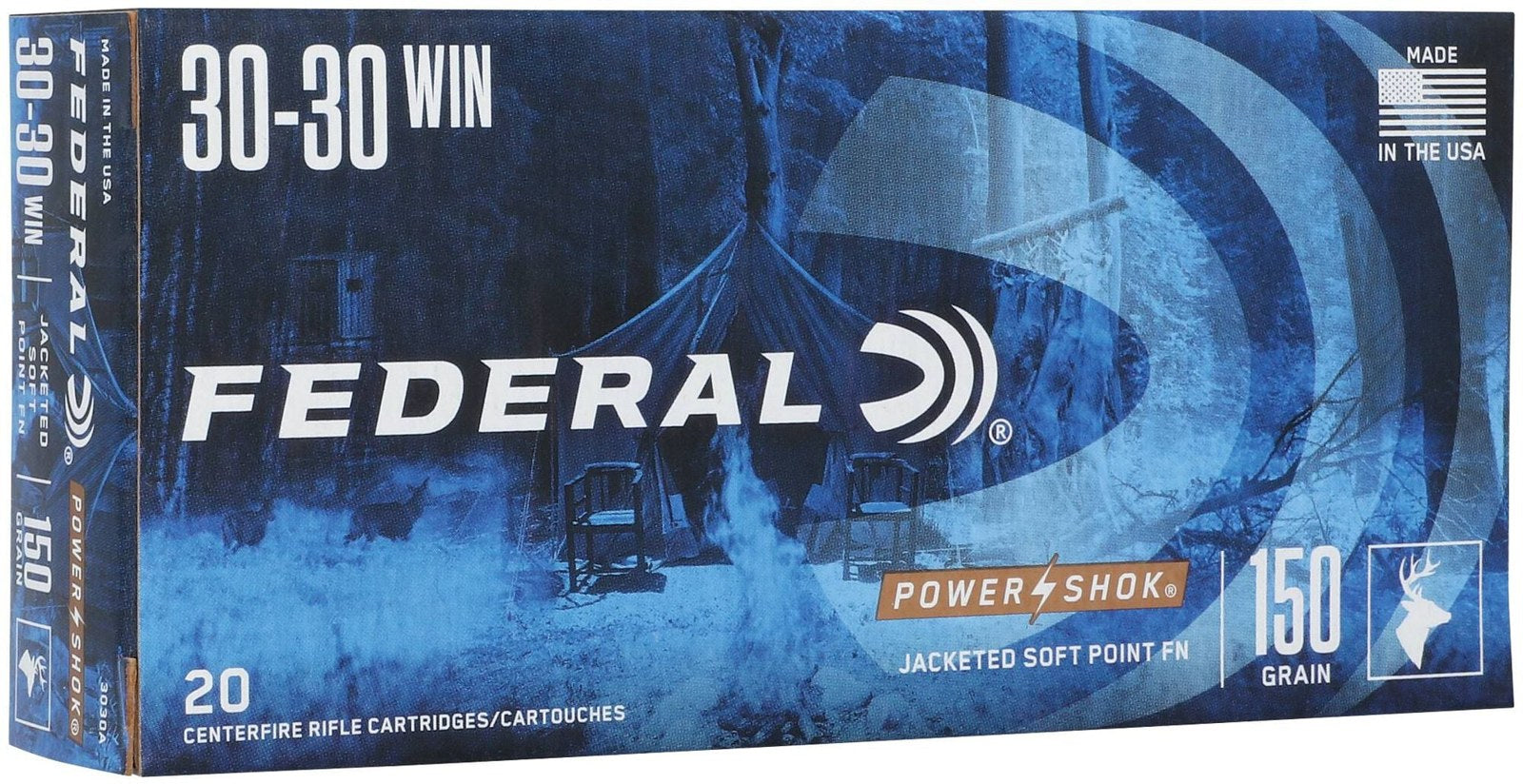 Federal - 30-30 Win - Power-Shok - 150 gr - Jacketed SP - 20/Box