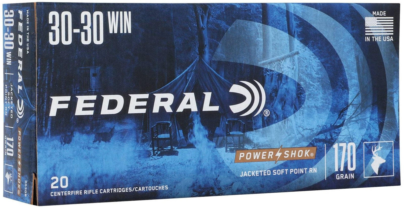 Federal - 30-30 Win - Power-Shok - 170 gr - Jacketed SP - 20/Box
