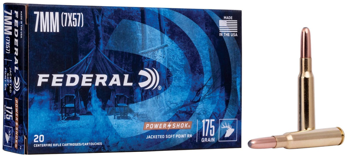 Federal - 7mm Mauser - Power-Shok - 175 gr - Jacketed SP - 20/Box