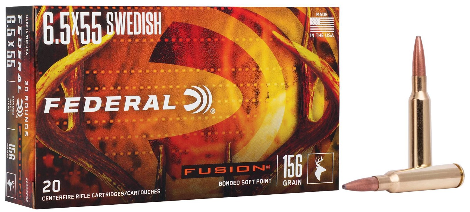 Federal - 6.5x55 - Fusion - 156 gr - 20/Box