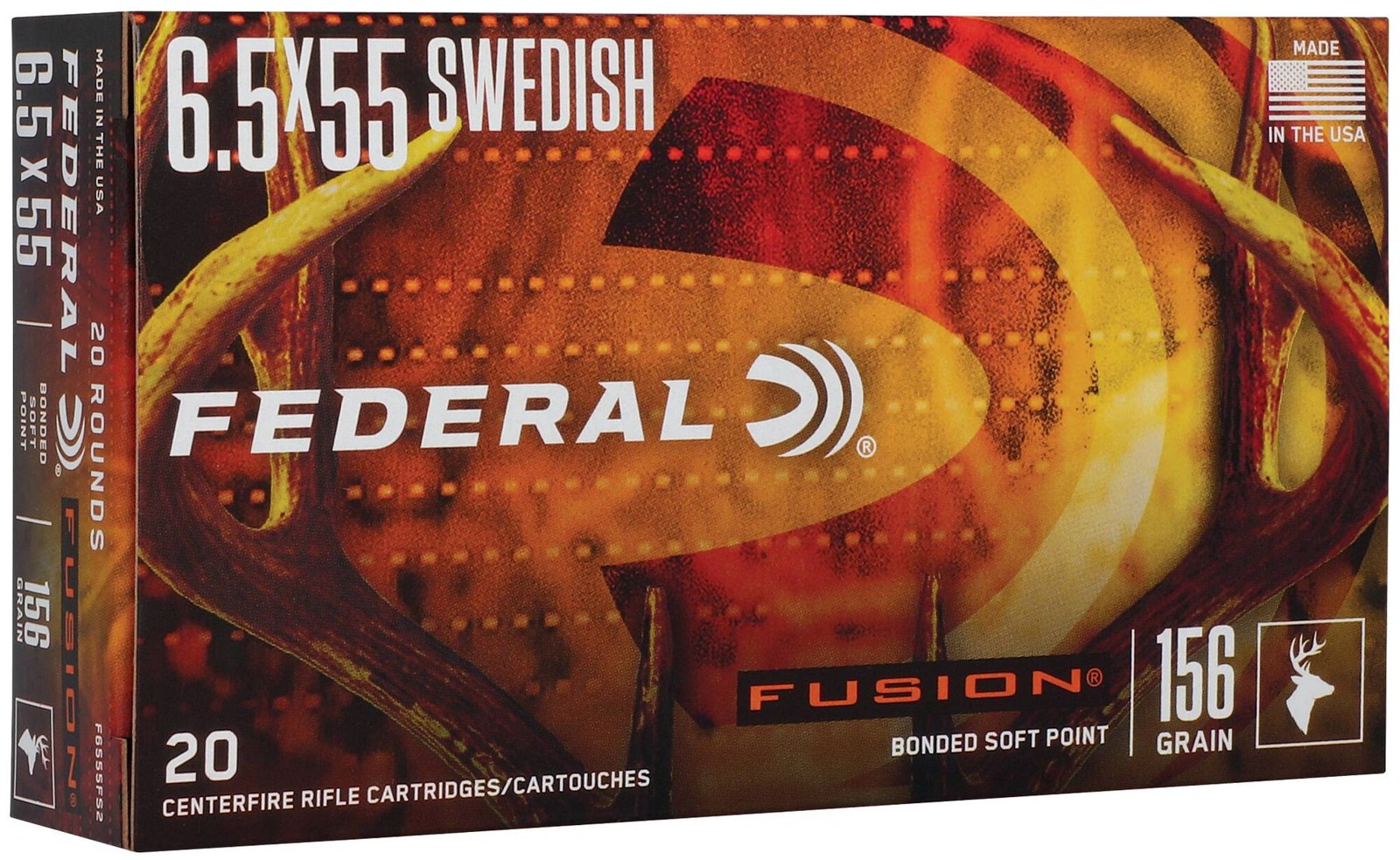 Federal - 6.5x55 - Fusion - 156 gr - 20/Box