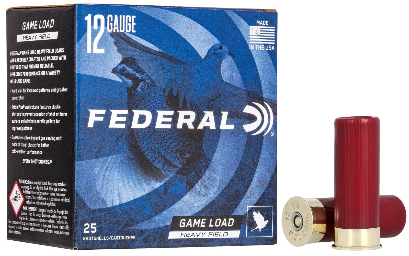Federal - 12/70 - Game Load Upland HF Lead - 32 g - No 6 - 25/Box