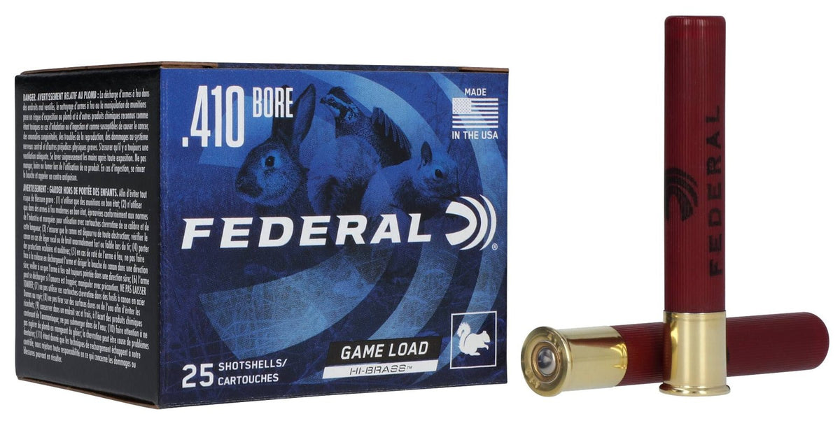 Federal - .410/76 - Game Load Upland Hi-Brass Lead - 19 g - No 5 - 25/Box