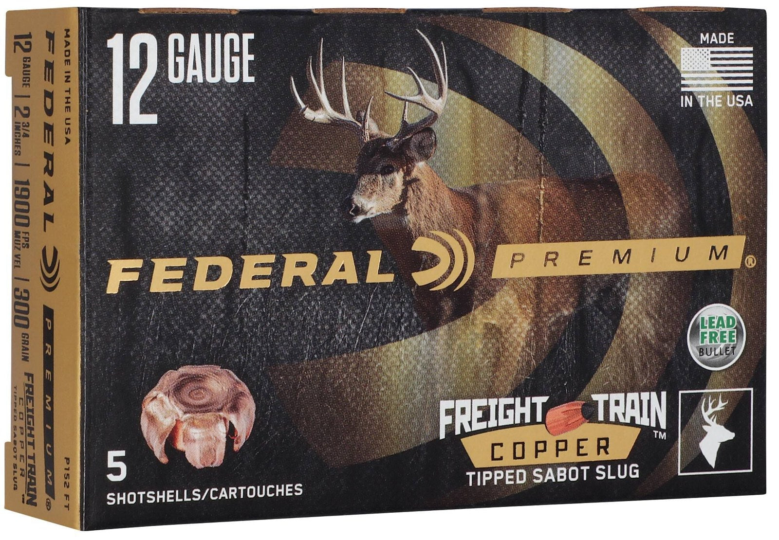 Federal - 12/70 - Trophy Copper Sabot Slug - 300 gr - 5/Box