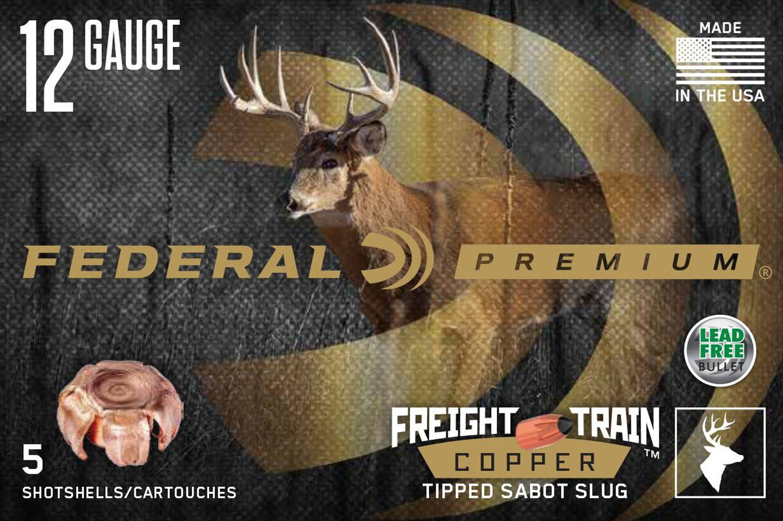 Federal - 12/70 - Trophy Copper Sabot Slug - 300 gr - 5/Box