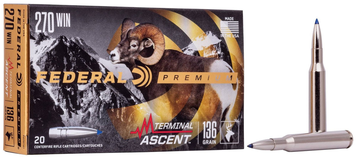 Federal - 270 Win - 136 gr - Terminal Ascent - 20/Box
