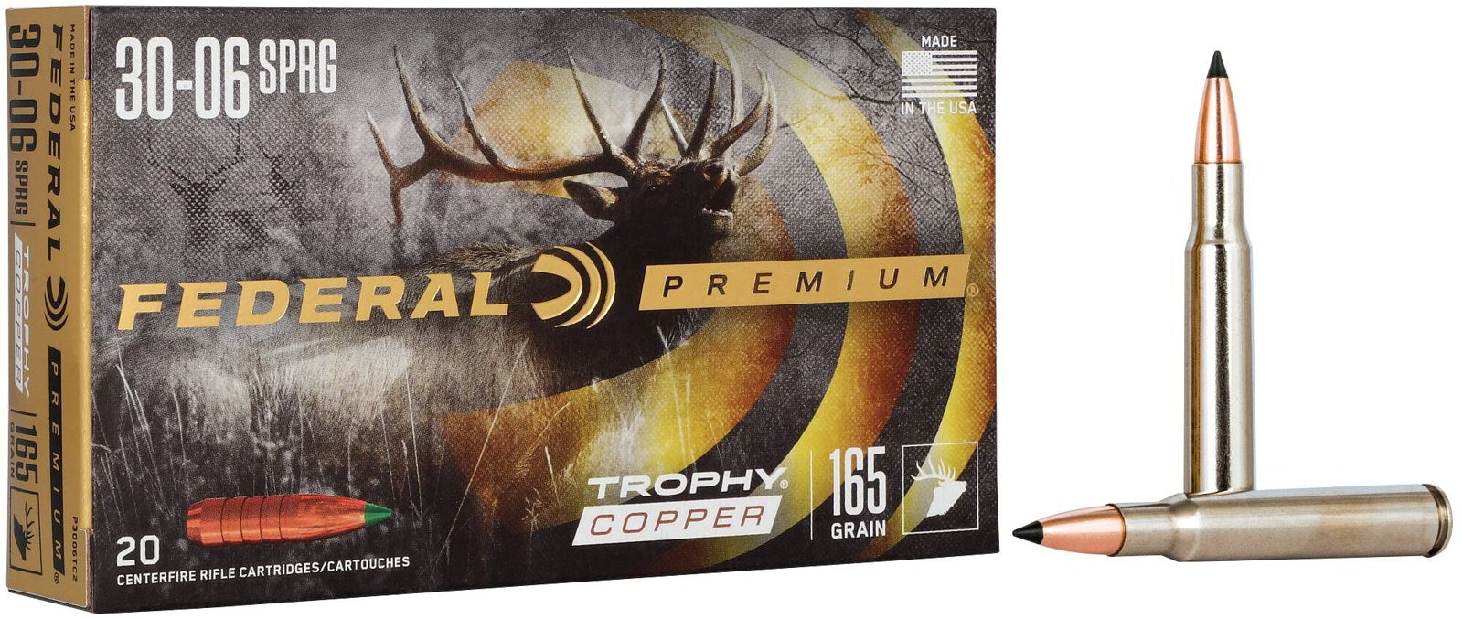 Federal - 30-06 Sprg - 165 gr - Trophy Copper - 20/Box