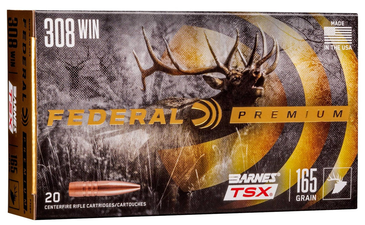 Federal - 308 Win - 165 gr - Barnes TSX - 20/Box