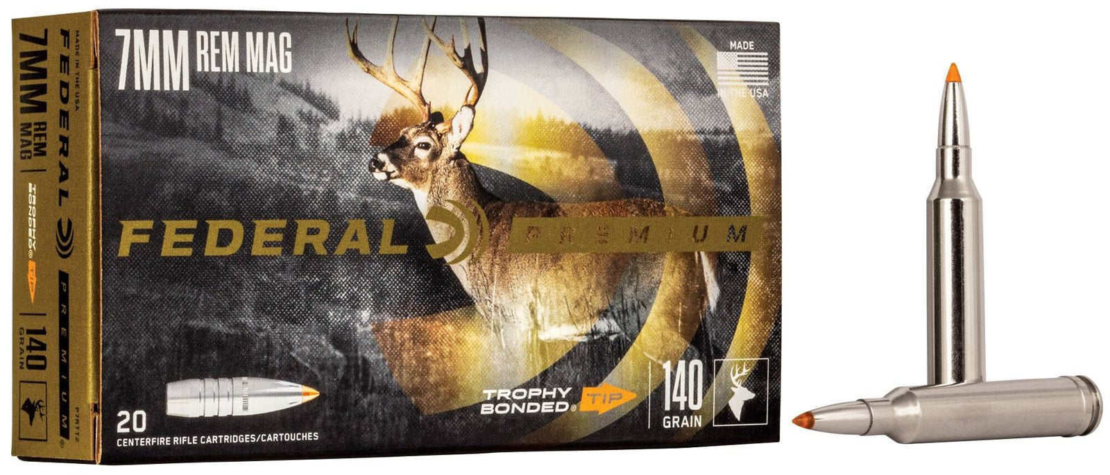 Federal - 7mm Rem Mag - Vital-Shok - 140 gr - Trophy Bonded Tip - 20/Box