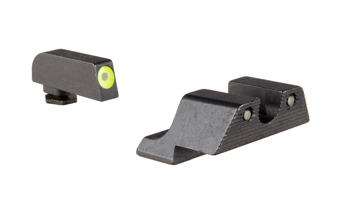 Trijicon HD GL104Y nattsikten med gul frontkontur och grönt tritium för utvalda Glock-modeller – bild 3