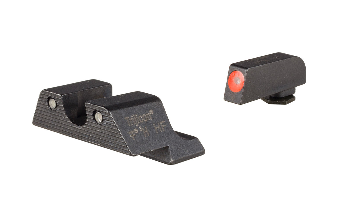 Trijicon HD Night Sights med orange frontkontur och grönt tritium för Glock