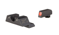 Trijicon HD Night Sights med orange frontkontur och grönt tritium för Glock