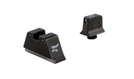 Trijicon upphöjt sikteset för Glock med svarta siktesblad och gröna tritiumlampor