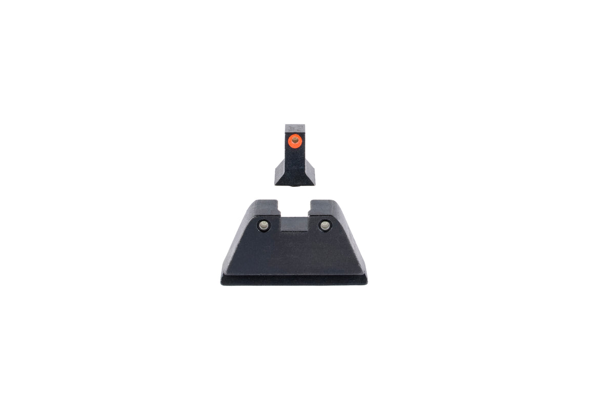 Trijicon Suppressor/Optic Height nattsikten för Glock med orange front, svart baksikte och gröna tritiumlampor – bild 4