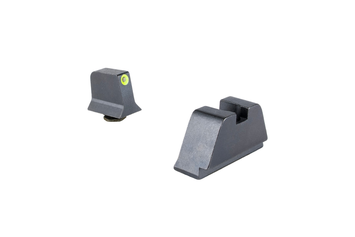 Trijicon Suppressor/Optic Height nattsikten för Glock med gul frontkontur och grönt tritium – bild 3