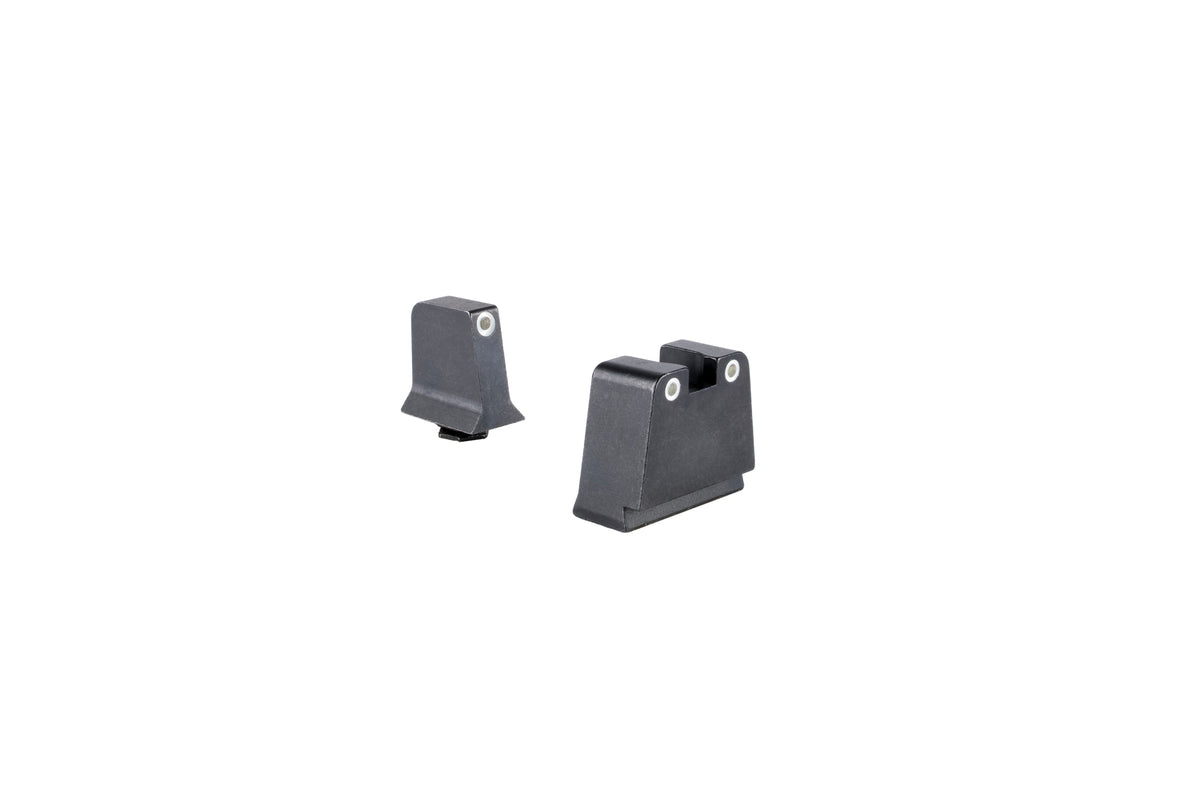 Trijicon upphöjda järnsikten för Glock Slim Frame med vit kontur och grönt tritium – bild 3