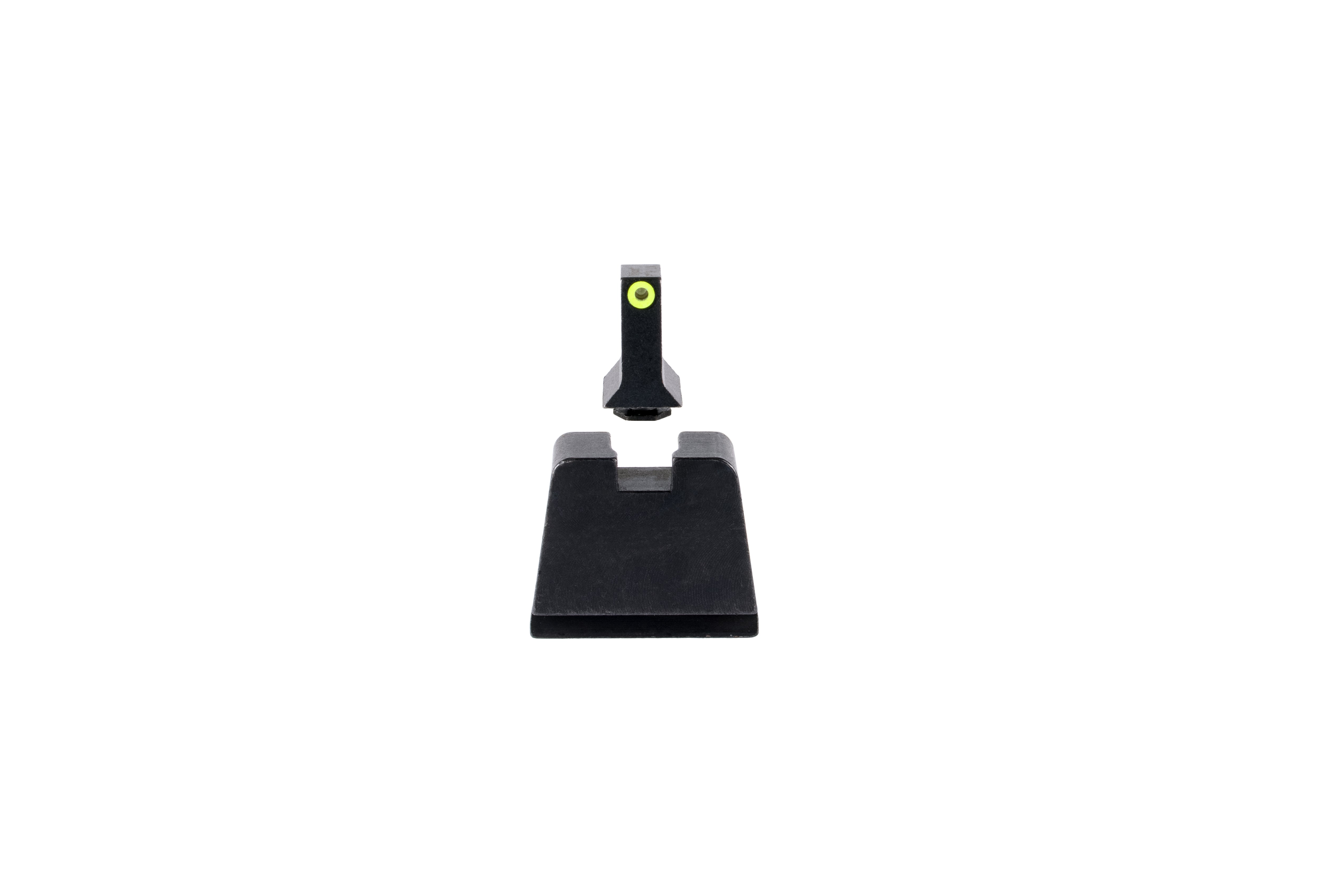 Trijicon upphöjda järnsikten för Glock Slim Frame med gul kontur och grönt tritium – bild 4